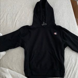 Champion Reverse Weave Black Hoodie